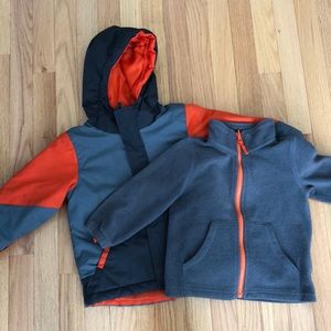 Childrens Place boys 3T 3 in 1 winter coat